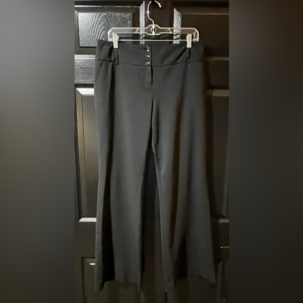 The Limited Travel Collection Wool Blend Stretch Wide Leg Trousers